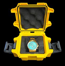 NEW - 47mm Invicta Specialty Men's Watch with Invicta Yellow Hard Plastic Waterproof Case