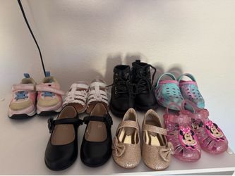 Toddler girl shoes lot