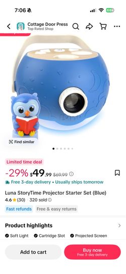 Story time projector kids