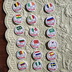 Vintage Collectible 1990s World Cup '94 Flag Pogs