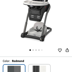 Graco Blossom 6 in 1 Convertible High Chair, Redmond