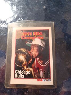 Michael Jordan 1991 Chicago bulls card #543