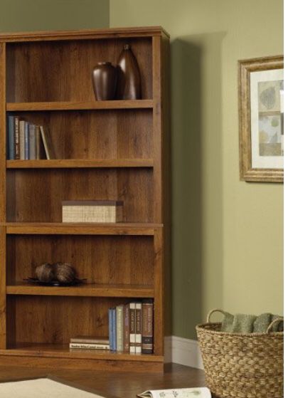 New!! Bookcase, bookshelves, organizer, solid wood 5 shelves bookcase in oak, storage unit , shelving display, living room furniture,