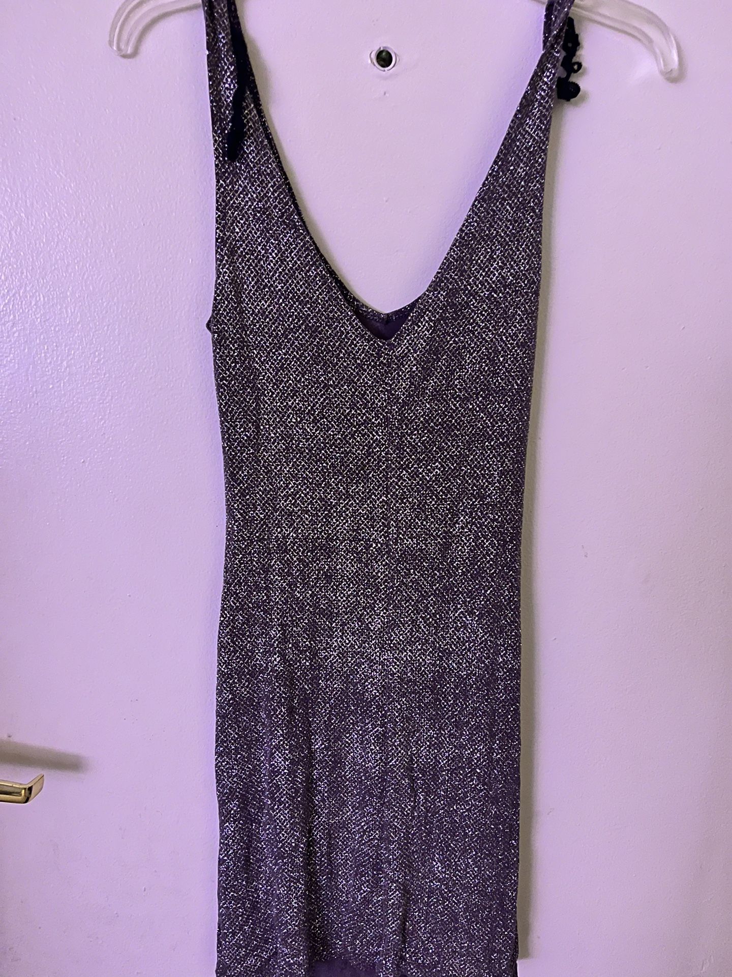 Beautiful Black /silver Sparkl Dress