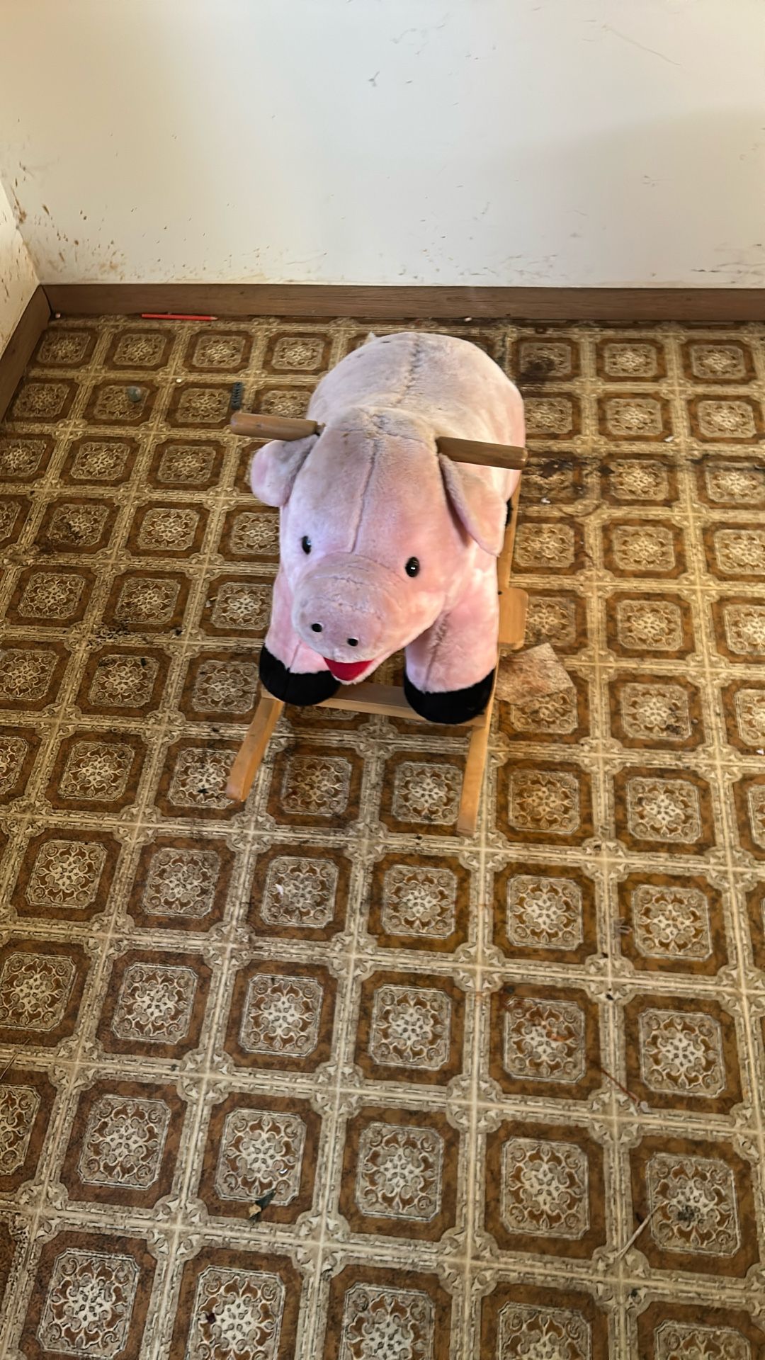 Plush Piggy Rocking Toy