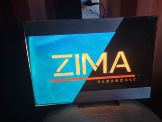 Vintage 1993 Zima Clear Malt Lighted Bar Sign