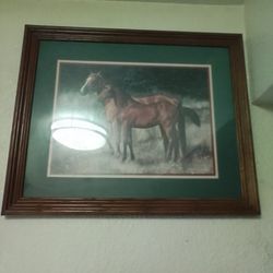 Framed horse art