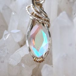 Mystic Topaz In Sterling Silver Wire