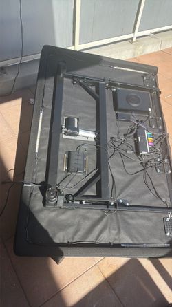 Adjustable bed frame w/ led and speakers