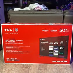 50-inch 4K UHD TCL ROKU TV