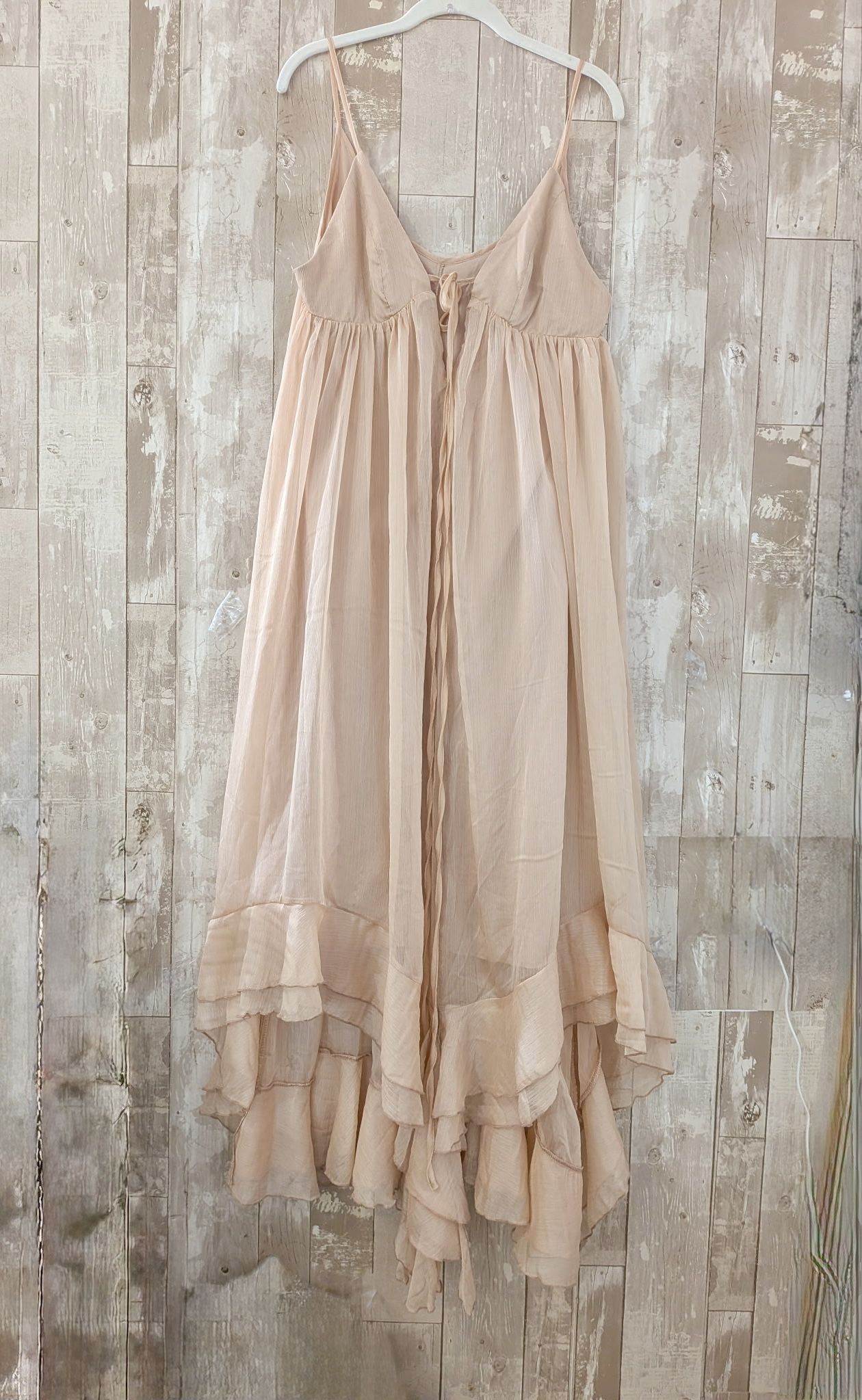 semi sheer chiffon layered dress with cloak Commense Semi-Sheer Poncho Ruffle Long Sleeve Size:Age 10/12 Inecoba model-ashton Navy Blue Lace Dress,short