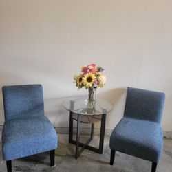 Two accent chairs for coffee time or indoor decoration
Used, 