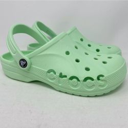 Crocs Womens Size 10 ToBaya Mint Clog Slides Sandals New