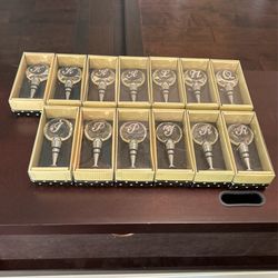 Crystal Wine Bottle Stoppers With Initials