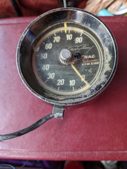 Rare signed RAC 9000 RPM tachometer