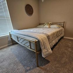 Queen Bed With Mattress New