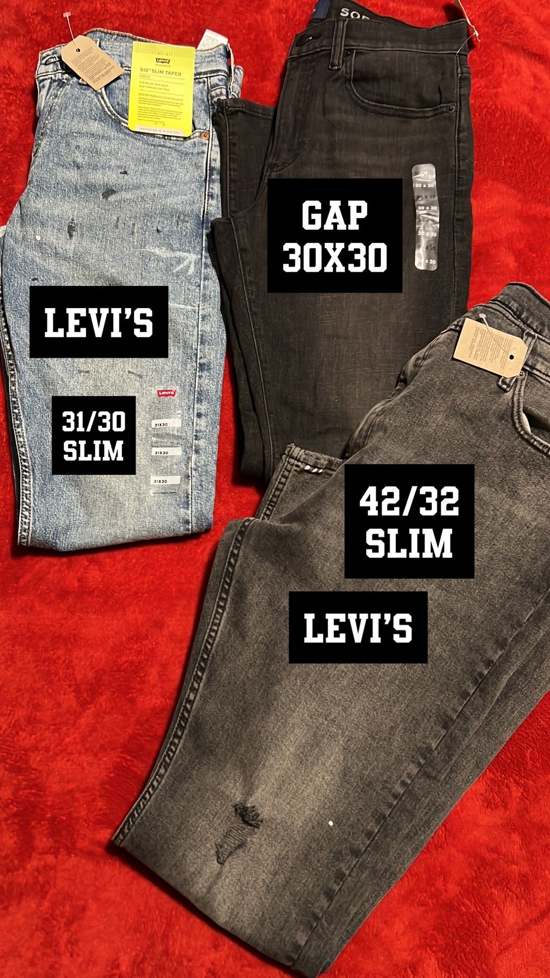 Levi And Gap Jeans