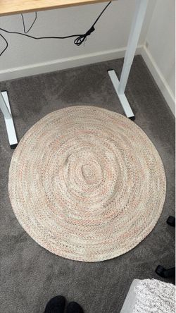 Circular office rug