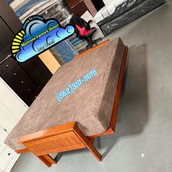 Foldable Futon Bed Oak Wood Plush 