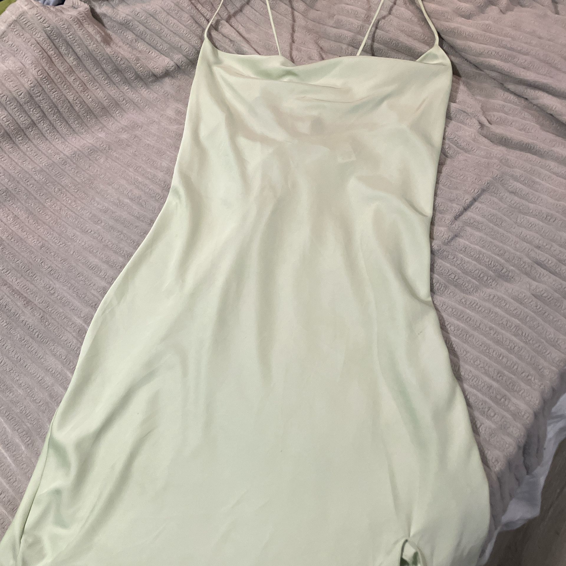 Silky Green Hoco Dress