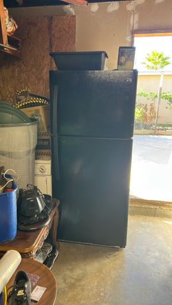 Black Top-Freezer Refrigerator