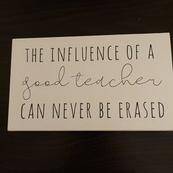 Wooden Teacher Decor