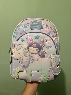 Loungefly Sanrio Kuromi with unicorn mini backpack