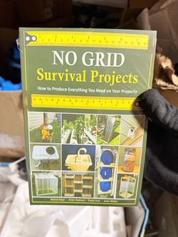 NO GRID Survival Projects Book Off Grid Living DIY Homestead Self-Sufficiency Emergency Preparedness Survival Guide 70 Projects