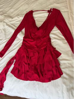 Sparkly red dress