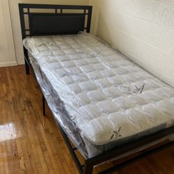 Cama Twin Size Nueva En Caja Incluye Colchon