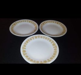 Corelle Golden Butterfly Dessert Plates