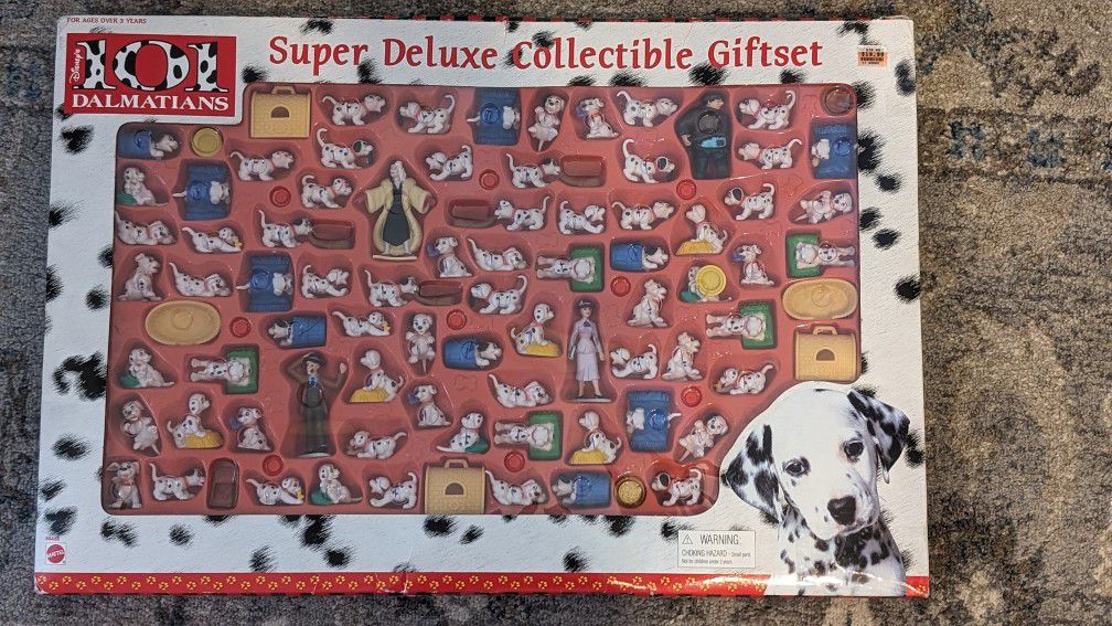 Vintage Mattel #66466 Disney's 101 Dalmatians Super Deluxe Collectible Gift Set