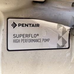 Pentair Superflo High Performance Pump With Pump Cover