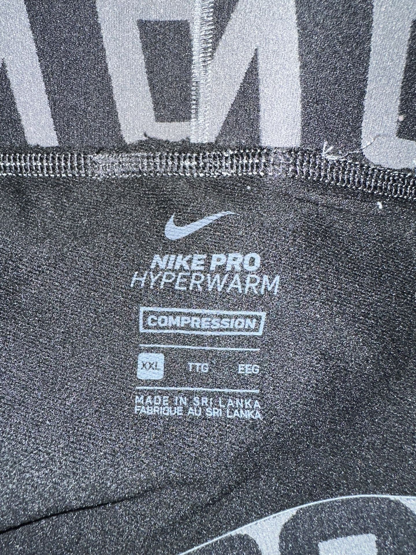 Thermal Pants Nike Pro Advanced Hyperwarm Compression Pants Men's Black