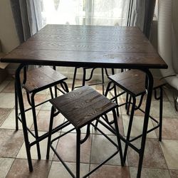 Dining Table + 4 Chairs For Sale