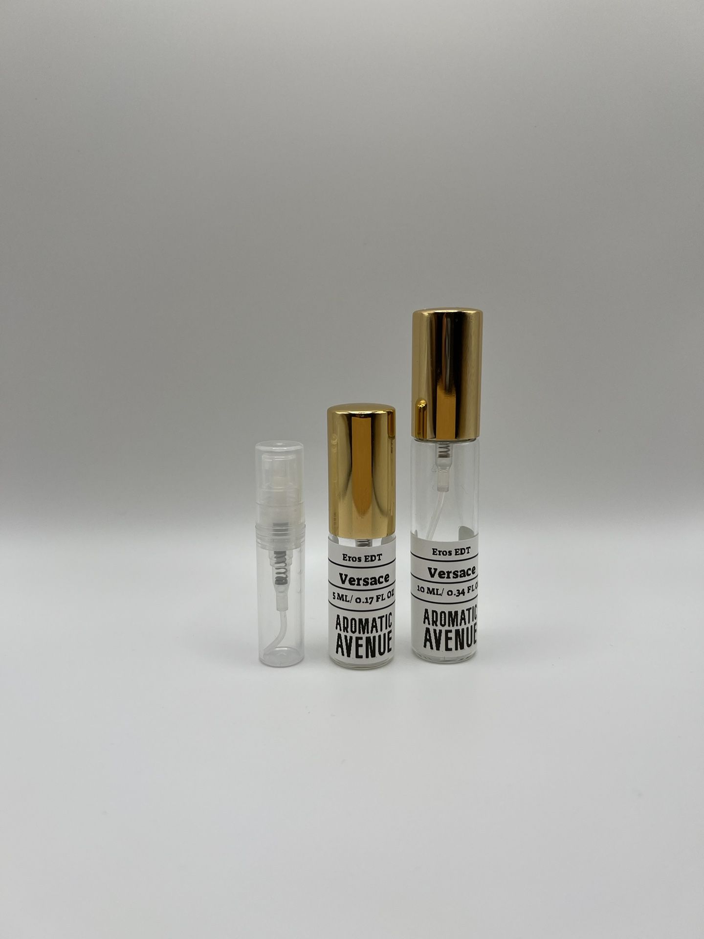 Versace Eros EDT Fragrance Glass Decant Sample Spray Travel Size Vial 10ML