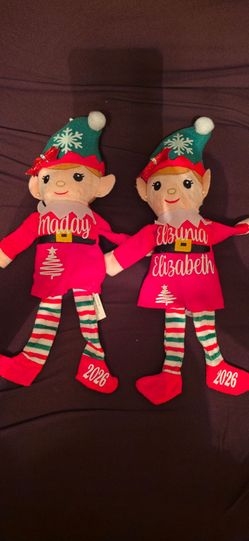 Personalized Christmas Elf Plush Dolls