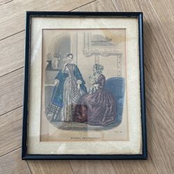 11 X 9 Lithograph Of Modes Franchises Oct 1849