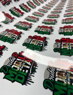 Custom Diecut waterproof stickers $30