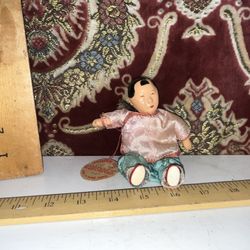 Vintage Michael Lee Chinese Character Doll Composite Hakka Maid Made In Hong Kong  1950s 