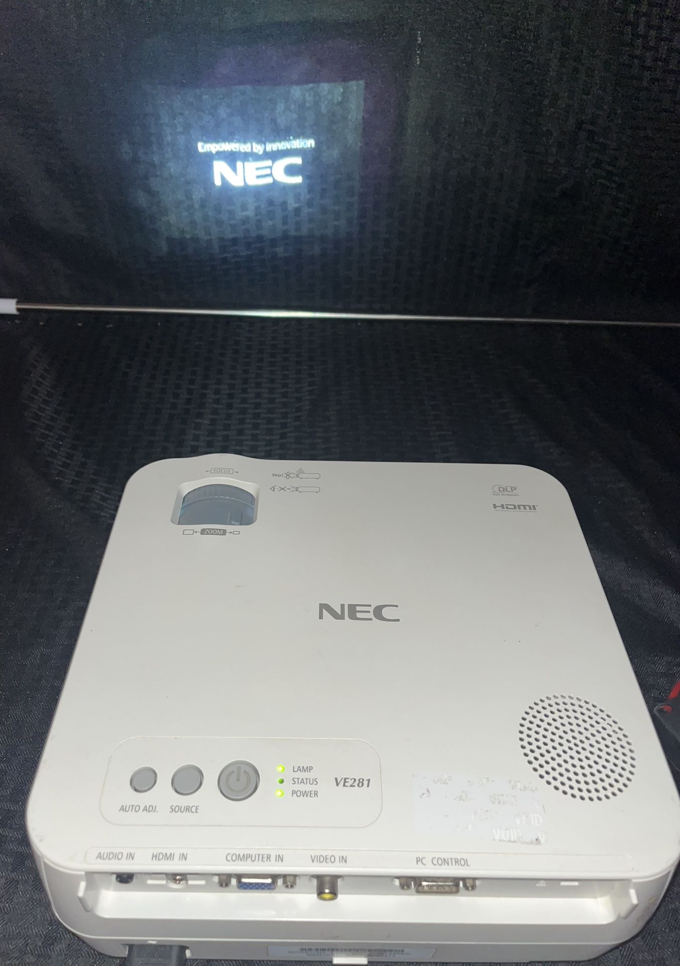 White NEC HDMI Projector 