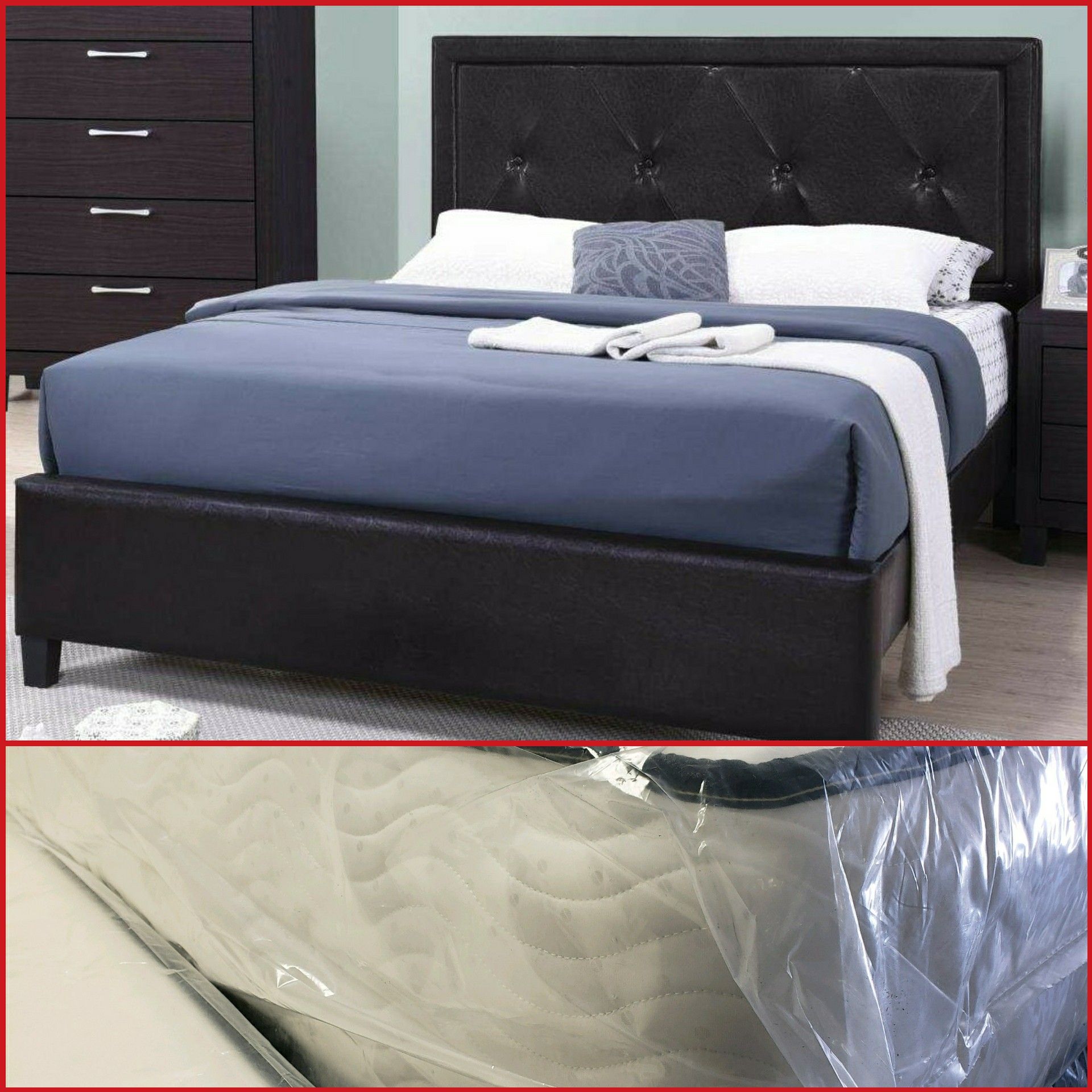 Brand New Queen Size Bed Frame & Mattress Set Financing Available Delivery Available $395