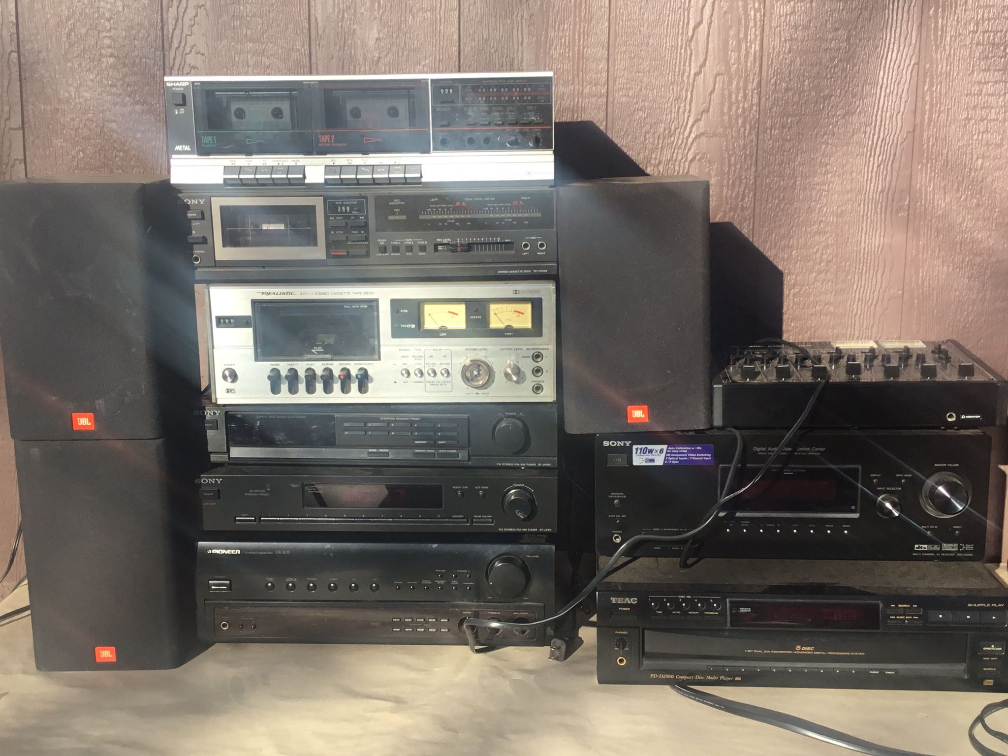 Electronics For Parts Or Repair JBL Sony Pioneer Teac 