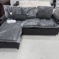 New Sofa Bed Sleeper Pull Out 2 in 1 Sectional Sleeper Sofa Couches with Storage,USB, Cup Holder