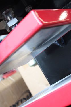 Air Hydraulic Heat Press and Air Compressor Top and Bottom Heat plate press with foot pedal control
