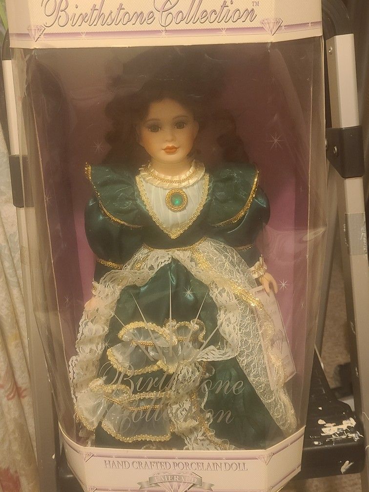 Birthstone Collection Vintage Ceramic Doll