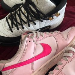 Jordan 12 And barbie Dunks 