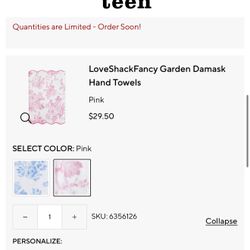Love Shack Fancy Hand Towels (Three)