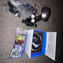 PSVR 1 set with 2 controllers and camera 