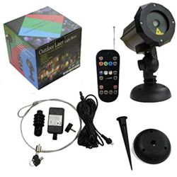 Motion Pattern Firefly 3 Models in 1 Continuous 18 Patterns LedMall RGB Outdoor Laser Garden and Christmas Lights with RF Remote Control and Security 
